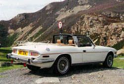 Terry's Triumph Stag in Wales